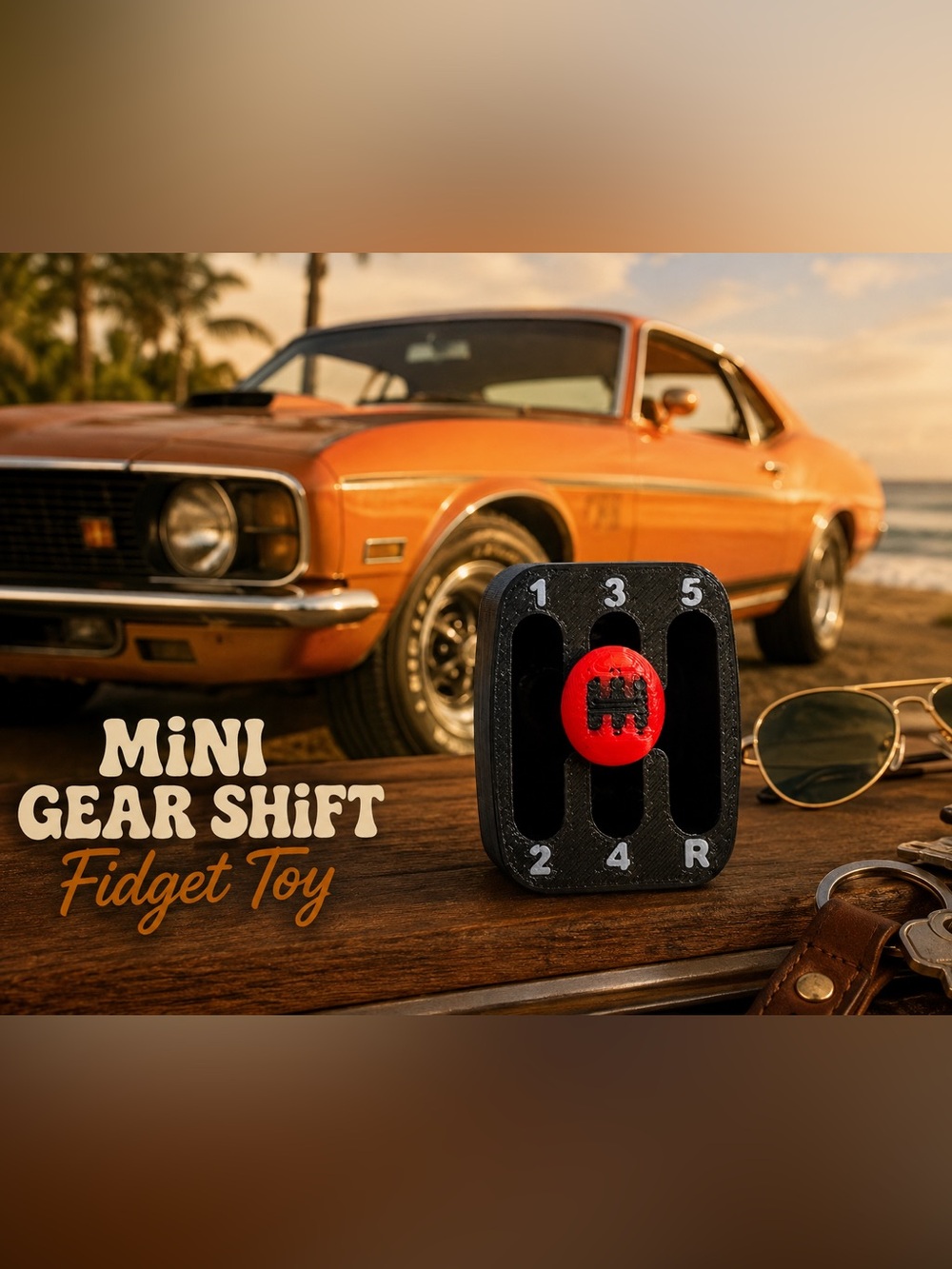 Mini Manual Gear Shift Fidget Toy – Movable Shifter
